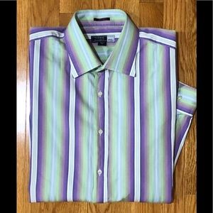 Thomas Elliott Milan stripe dress shirt